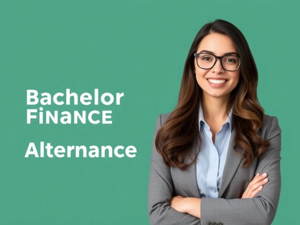 Étudiant en alternance en finance analysant des tableaux de bord sur un écran, avec un contrat d’apprentissage et une