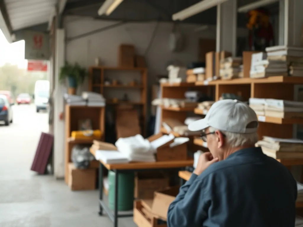 Plusieurs professionnels dans un garage automobile moderne, avec des outils connectés, symbolisant les métiers du BTS SAM